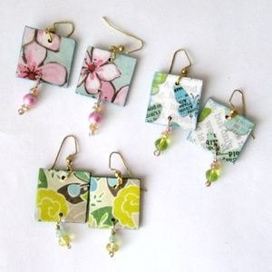 Bundle of 3 Pr Earrings Floral Springtime